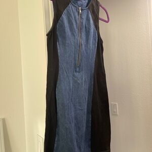 H&M Blue and Black Mini Dress